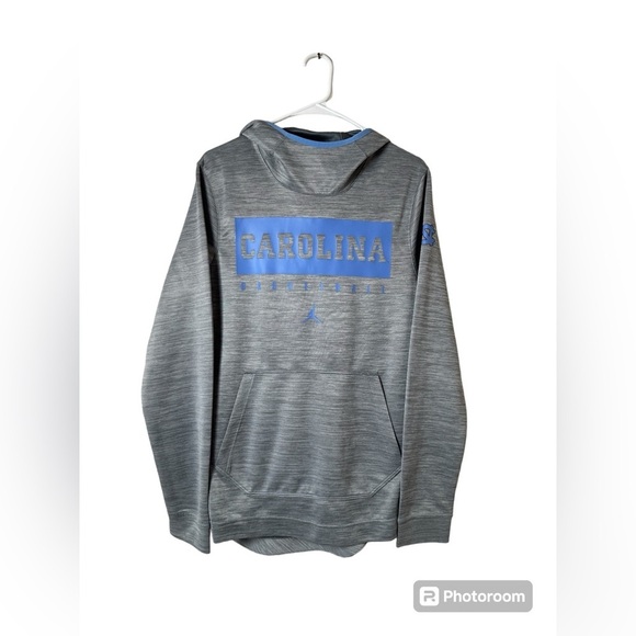 Jordan Men's Carolina Tarheels‎ Hoodie w/ Kangaroo Pocket Size Small Gray - Picture 1 of 6